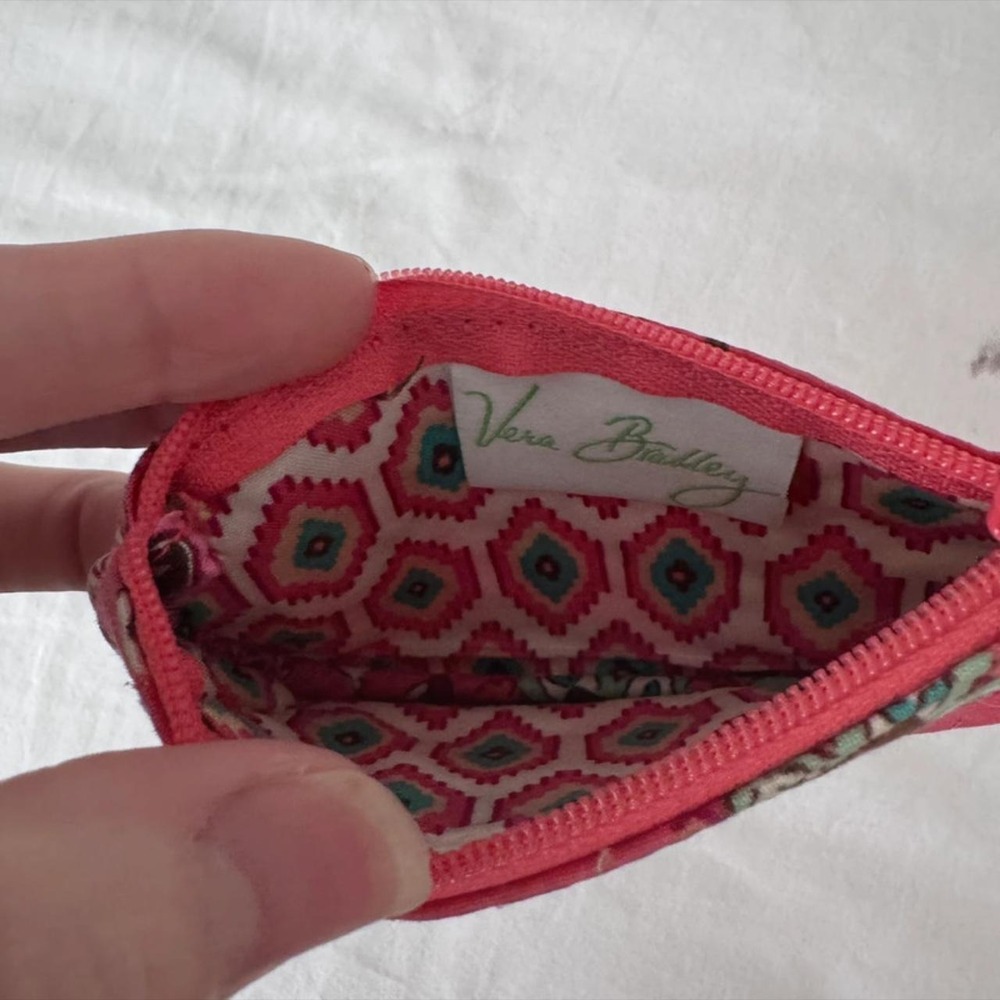 Vera Bradley Call Me Coral ID Keychain - Picture 6 of 7